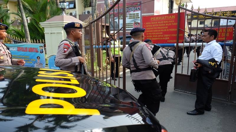  Warung Sekitar Polrestabes Medan Diidentifikasi Selepas Bom Bunuh Diri