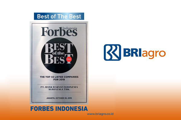  BRI Agro Raih Best of The Best dari Forbes Indonesia