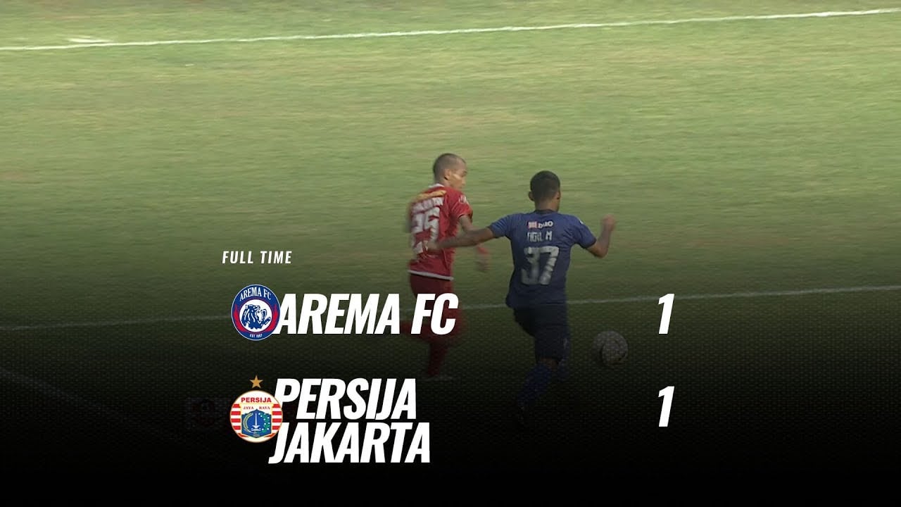  Duel Seru Arema vs Persija Berakhir Seri 1-1. Ini Videonya