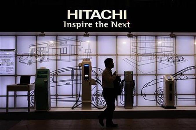 Logo Hitachi./REUTERS-Yuriko Nakao