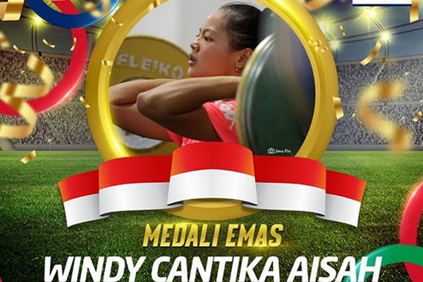  Lifter Windy Cantika Raih Emas Sea Games 2019 Sekaligus Pecahkan Rekor Dunia Junior