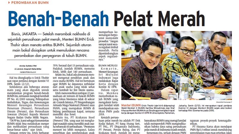  KABAR PASAR 3 DESEMBER: Benah-Benah Pelat Merah, Bank Asing Tetap Optimistis