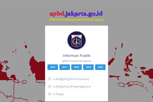  RAPBD DKI 2020 ditayang di Internet, Simak Datanya di apbd.jakarta.go.id