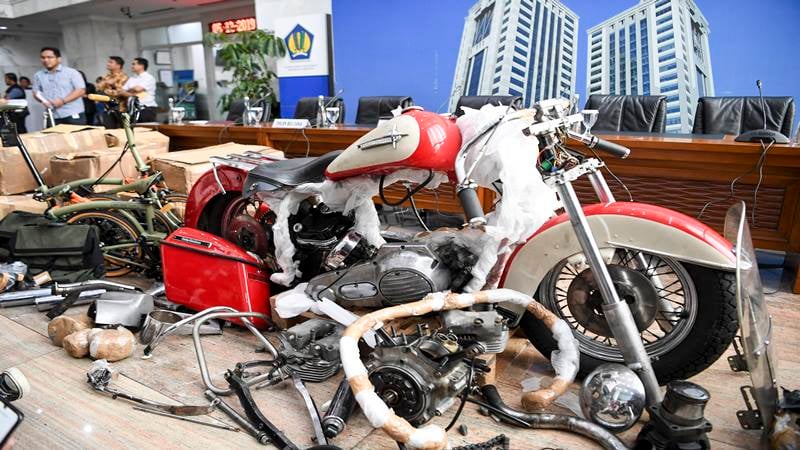  Ini Kronologi Penyelundupan Motor Harley Davidson dan Sepeda Brompton