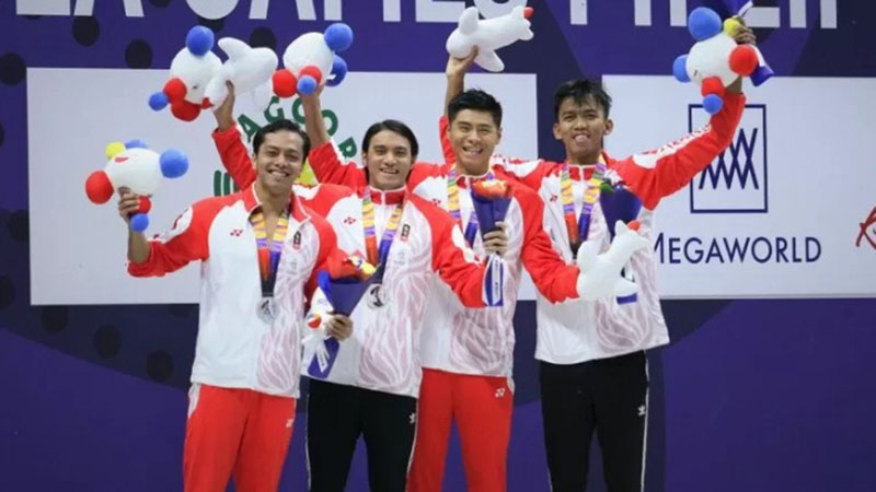  Perak 4 x 100 M Gaya Ganti Estafet Penutup Renang di Sea Games 2019