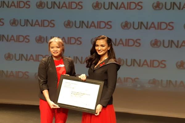 UNAIDS menunjuk aktris Atiqah Hasiholan sebagai UNAIDS National Goodwill Ambassador untuk Indonesia. JIBI/Bisnis/Ria Theresia Situmorang  