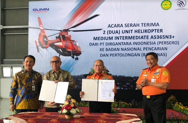  PTDI Serah Terimakan 2 Helikopter Pesanan Basarnas