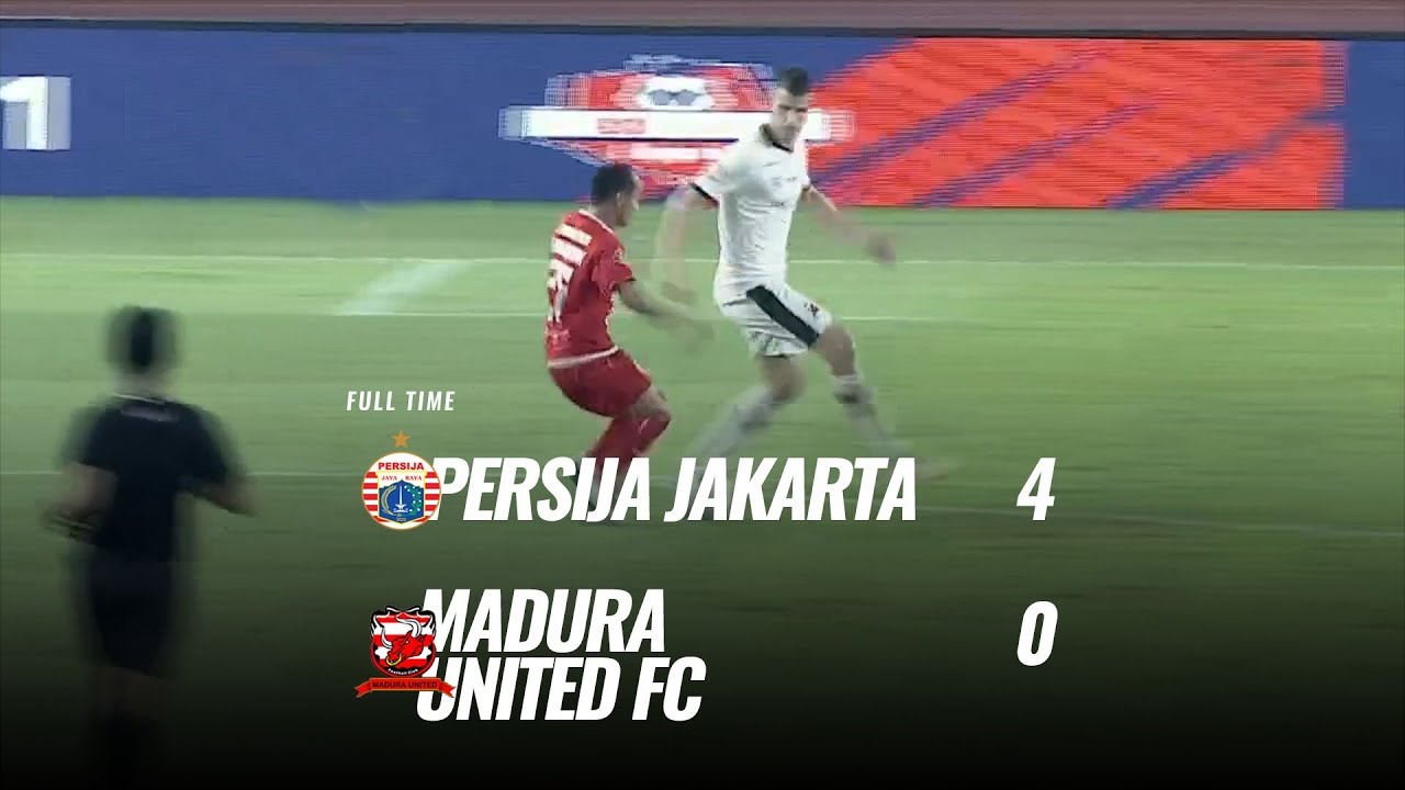  Persija Tekuk  Madura United 4-0, Melejit ke Papan Tengah. Ini Videonya