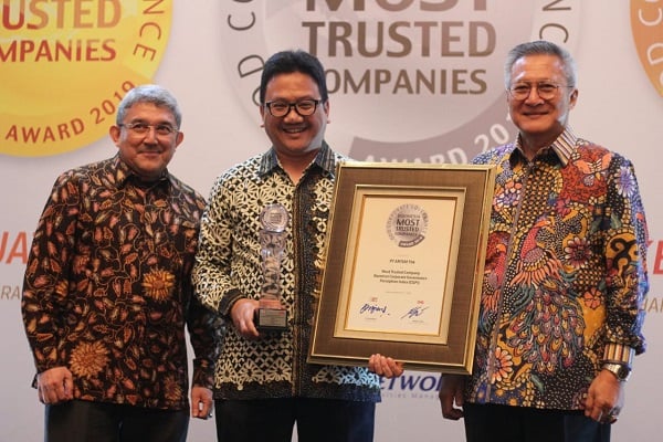  Antam Meraih Most Trusted Company untuk Kesebelas Kalinya