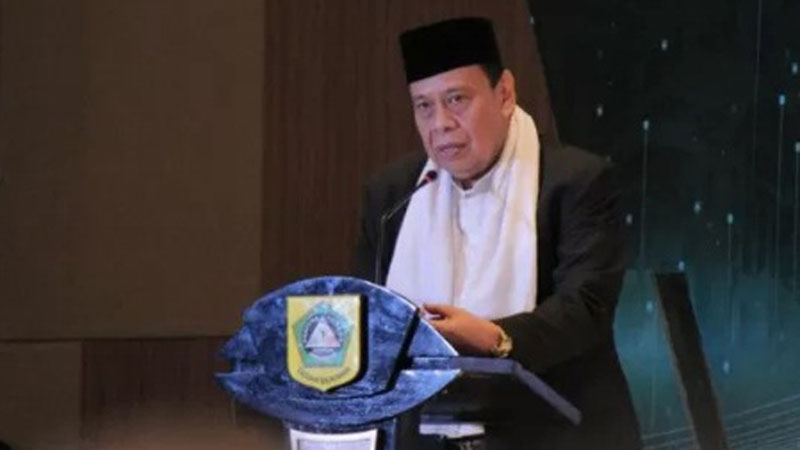 Ketua Umum MUI Kabupaten Bogor KH Ahmad Mukri Aji./Antara-M. Fikri Setiawan