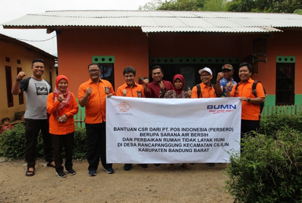 Pos Indonesia Perbaiki Rumah Tidak Layak Huni di Kabupaten Bandung