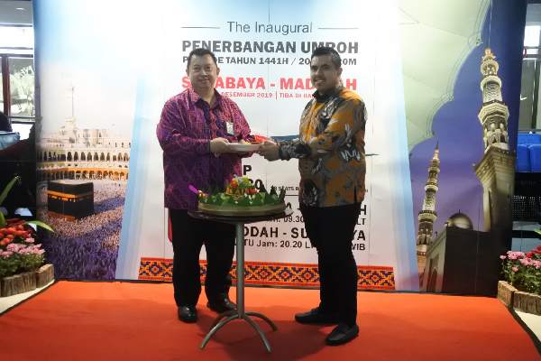  Bandara Juanda Bersama Batik Air Resmikan Rute Surabaya Madinah