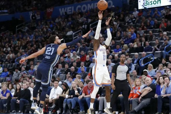  Hasil Basket NBA : Thunder Gasak Grizzlies dengan Cara Luar Biasa