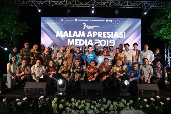  Gelar Malam Apresiasi Media 2019,  Bappenas Bahas Peran Media Dalam Pembangunan