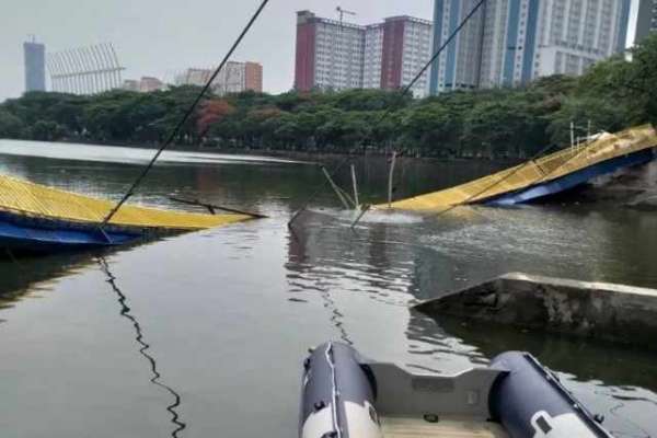  Jembatan Lengkung Utan Kemayoran yang Ambruk Tidak Gunakan Dana APBD Pemprov DKI