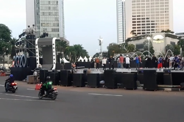  Acara Tahun Baru Jakarta : Ini Jadwal Penutupan Jalan dan Pengalihan Arus Lalin