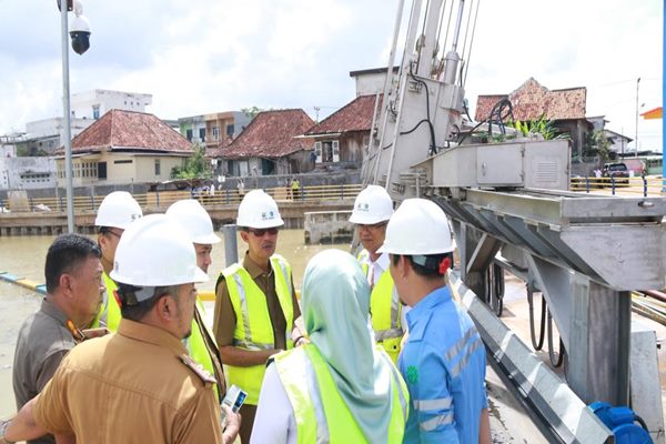  Pompanisasi Sungai Bendung Palembang Mampu Sedot Banjir Seluas 2.400 Ha