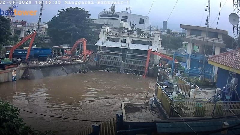  Tinggi Muka Air di Sejumlah Pintu Mulai Menurun