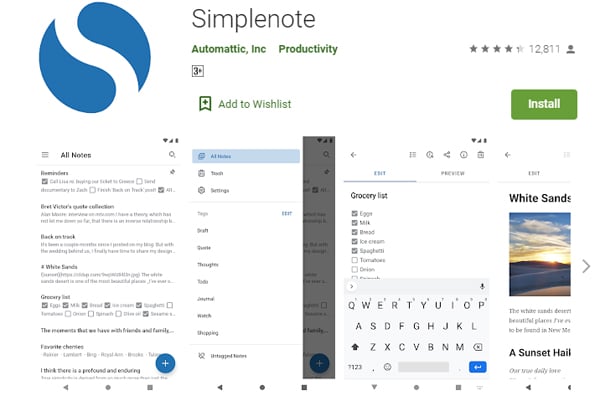  Simplenote, Aplikasi Sederhana Penyimpan Catatan