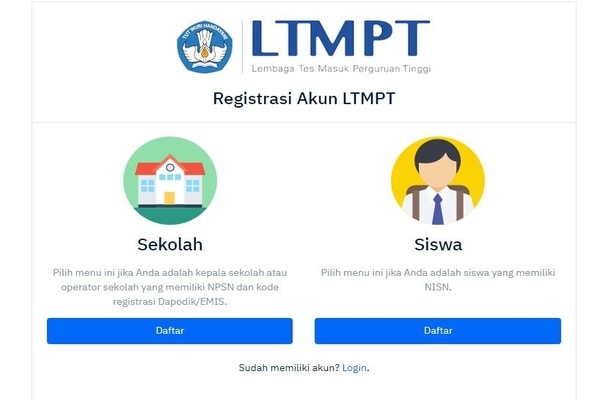  Berikut Tahapan Registrasi Peserta SNMPTN 2020 di Akun Portal LTMPT