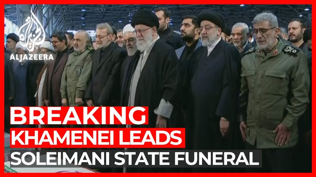  Dipimpin Ayatollah Ali Khamenei, Pemakaman Soleimani Disesaki Ratusan Ribu Pelayat