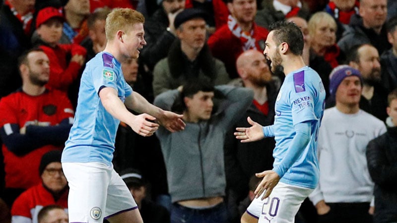  ManCity Tundukkan MU di Old Trafford di Semifinal Piala Liga Inggris