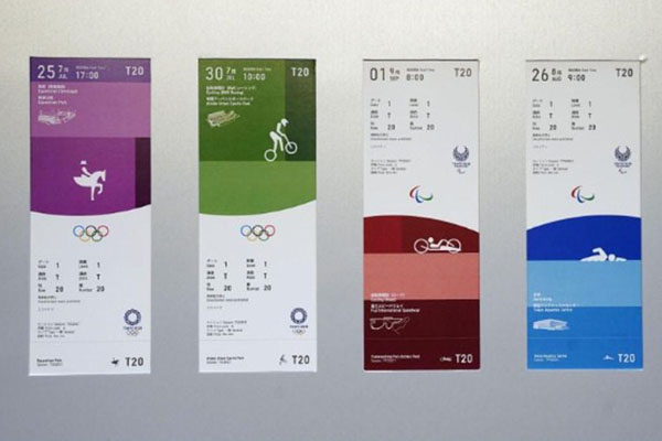  Desain Tiket Pertandingan Olimpiade Tokyo Diresmikan