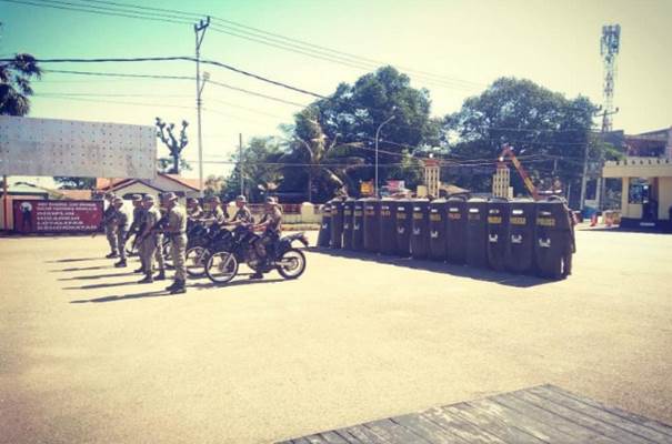  Amankan Pilkada 2020, Brimob NTT Gelar Latihan Bersama