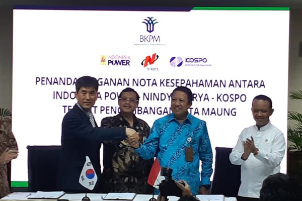  Deal! Nindya Karya, Indonesia Power, KOSPO Mulai Bangun PLTA Maung Tahun Ini