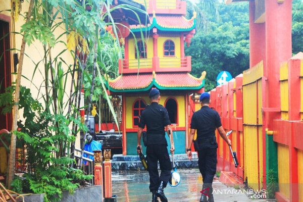 Polisi Sterilisasi Sejumlah Kelenteng di Banjarmasin