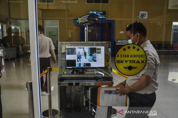 Antisipasi Virus Corona, Bandara Pekanbaru Pasang Pendeteksi Panas