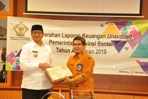  Gubernur Banten Serahkan Laporan Keuangan 2019 untuk Diaudit BPK