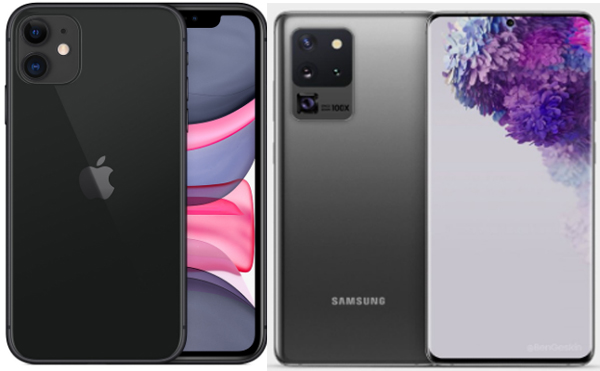  Ini Perbedaan Spesifikasi Galaxy S20 vs iPhone 11