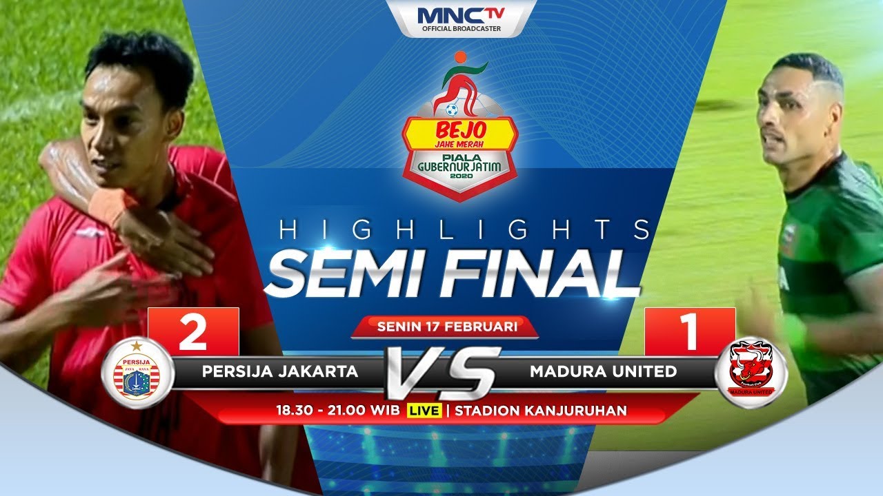  Persija Tekuk Madura United 2-1, ke Final Tunggu Persebaya vs Arema FC