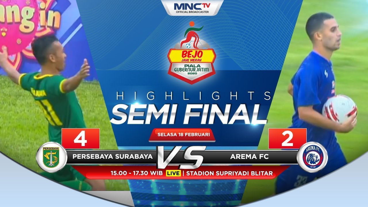  Persebaya Hajar Arema FC 4-2, Jumpa Persija di Final Piala Gubernur Jatim 2020