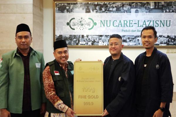  Kolaborasi NU CARE-LAZISNU dan Treasury Pelopori Donasi Emas