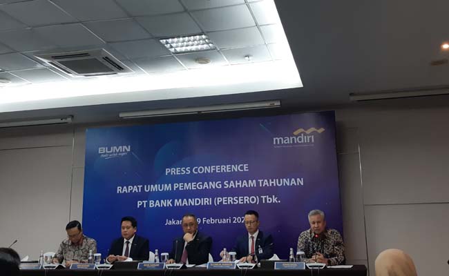  Bank Mandiri Mulai Bagi Dividen 27 Februari 2020