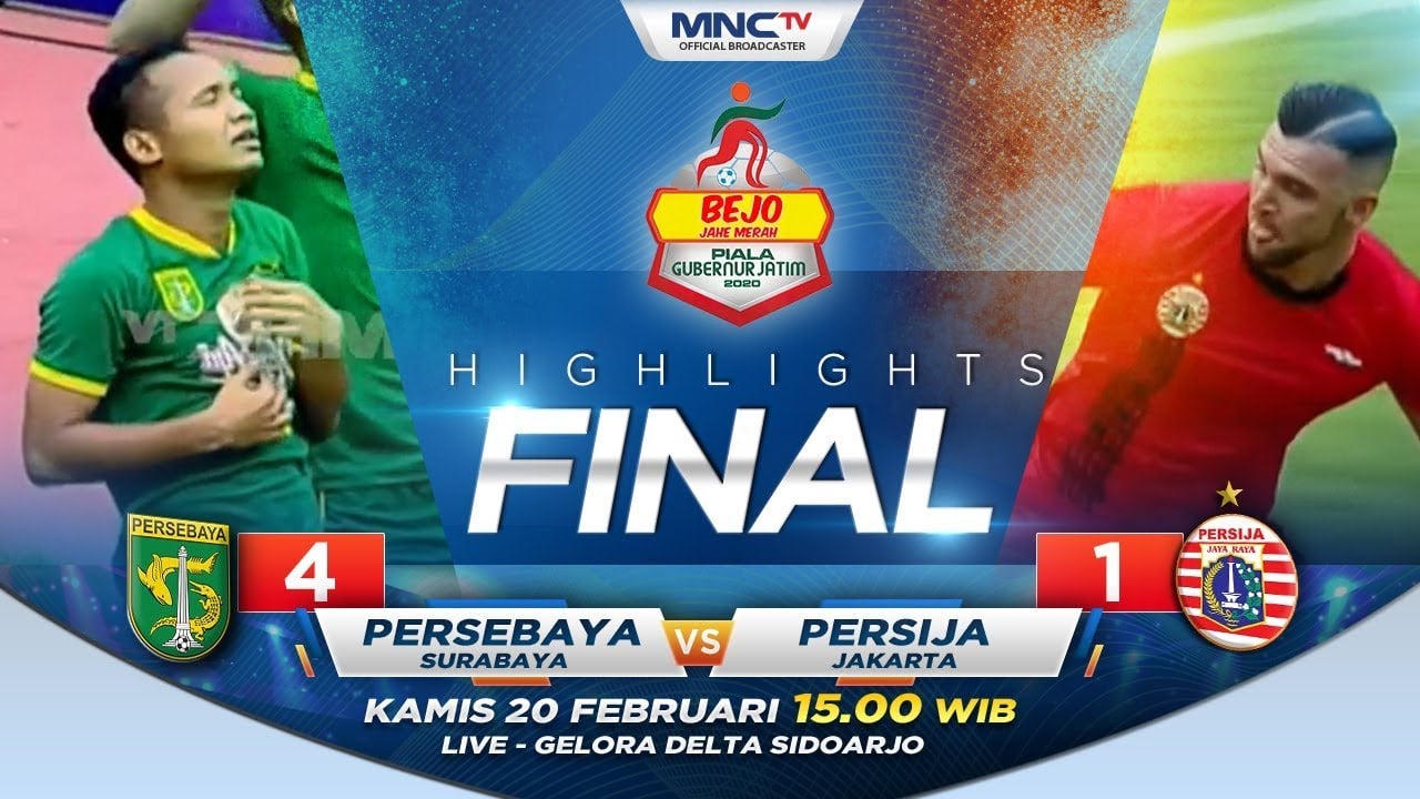  Persebaya Hajar Persija 4-1, Juarai Piala Gubernur Jatim 2020. Ini Videonya