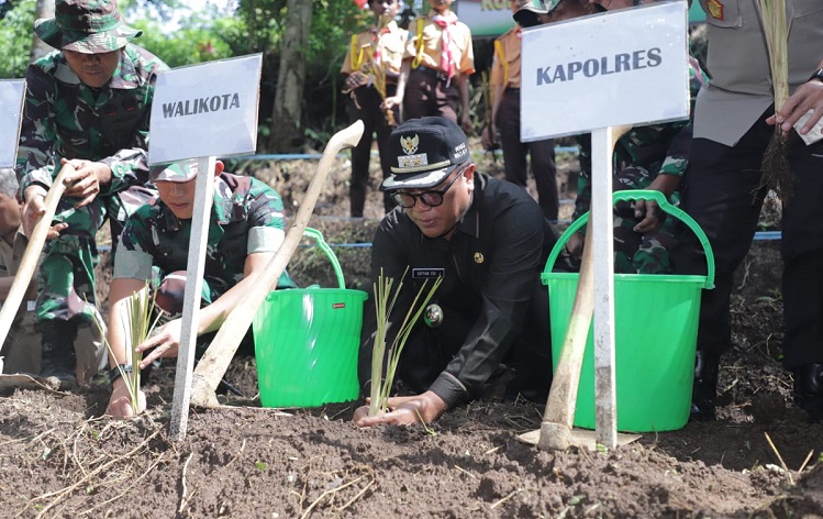  Cegah Longsor, Kota Malang Galakkan Tanam Rumput Vetiver