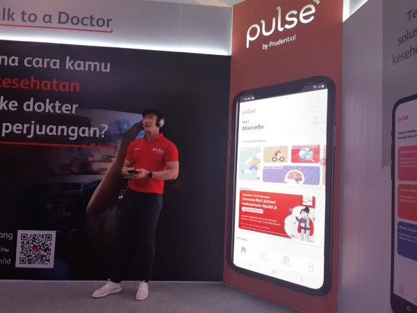 Prudential memperkenalkan Pulse by Prudential, aplikasi baru khusus untuk cek kesehatan, di The Westin, Selasa (25/2/2020)./Gloria Fransisca Katharina Lawi
