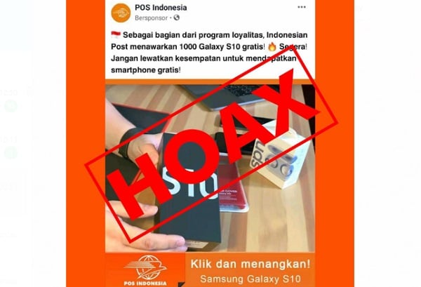  PT Pos: Program Loyalitas Bagi-bagi 1.000 Unit Handphone adalah Hoax