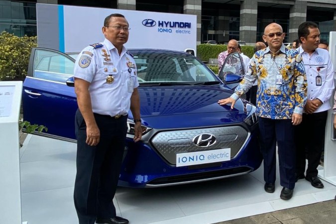  Hyundai Hadirkan IONIQ Electric di Rakornis Dirjen Hubungan Darat