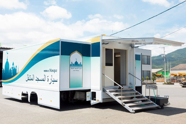 Masjid berjalan (mobile mosque) yang akan digunakan pada penyelenggaraan Olimpiade 2020 di Tokyo, Jepang./Istimewa