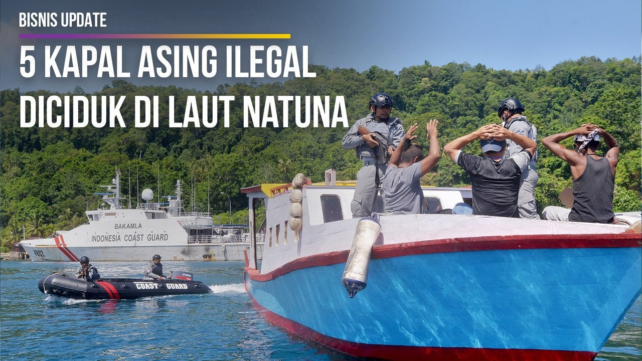  5 Kapal Asing Ilegal Diciduk di Laut Natuna