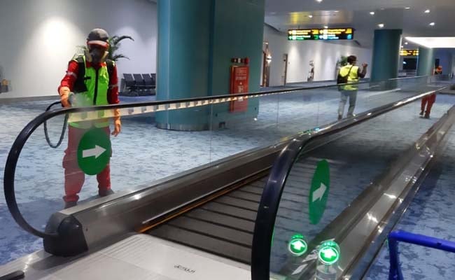  AP II Sterilkan Bandara Soekarno-Hatta Pakai Disinfektan