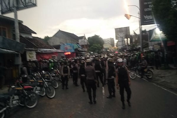  Bentrokan Ojek Online dan Debt Collector di Sleman