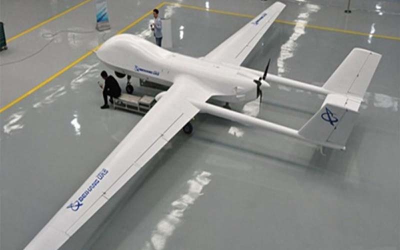 Pesawat UAV (unnamed aerial vehicle) berjenis BZK-00 yang akan dibeli oleh Garuda Indonesia./Dok. Istimewa
