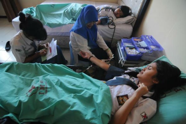  Sebelum Donor Darah, Peserta Dicek Gejala Corona Dulu