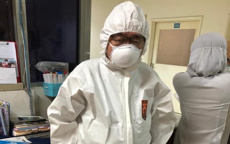  Dokter Handoko Gunawan, Sang Pahlawan Pasien Corona sedang Sakit