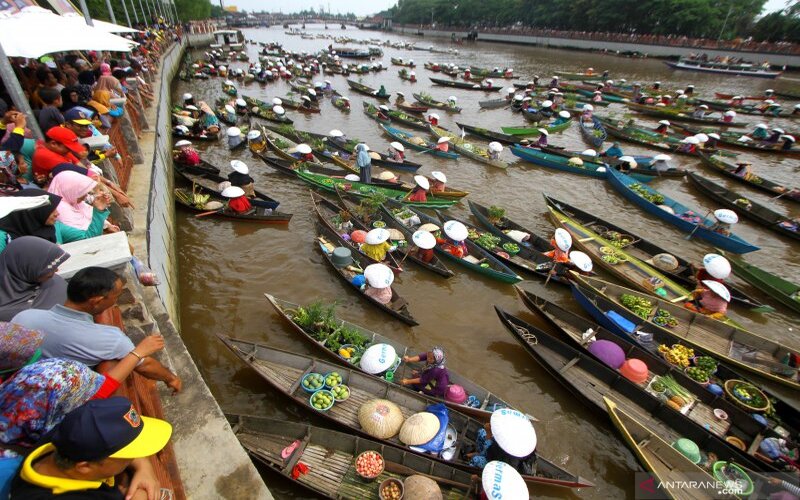  Objek Wisata Pasar Terapung Banjarmasin Ditutup Antisipasi Corona